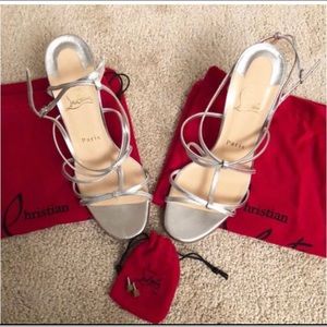 Christian Louboutin Silver Youpiyou sz39 NEW!!!